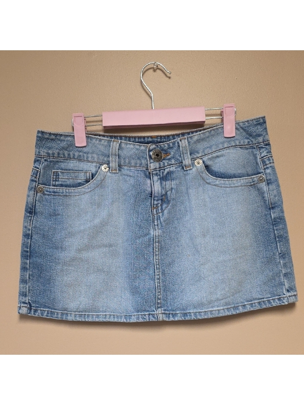 Guess Light Blue Denim Mini Skirt